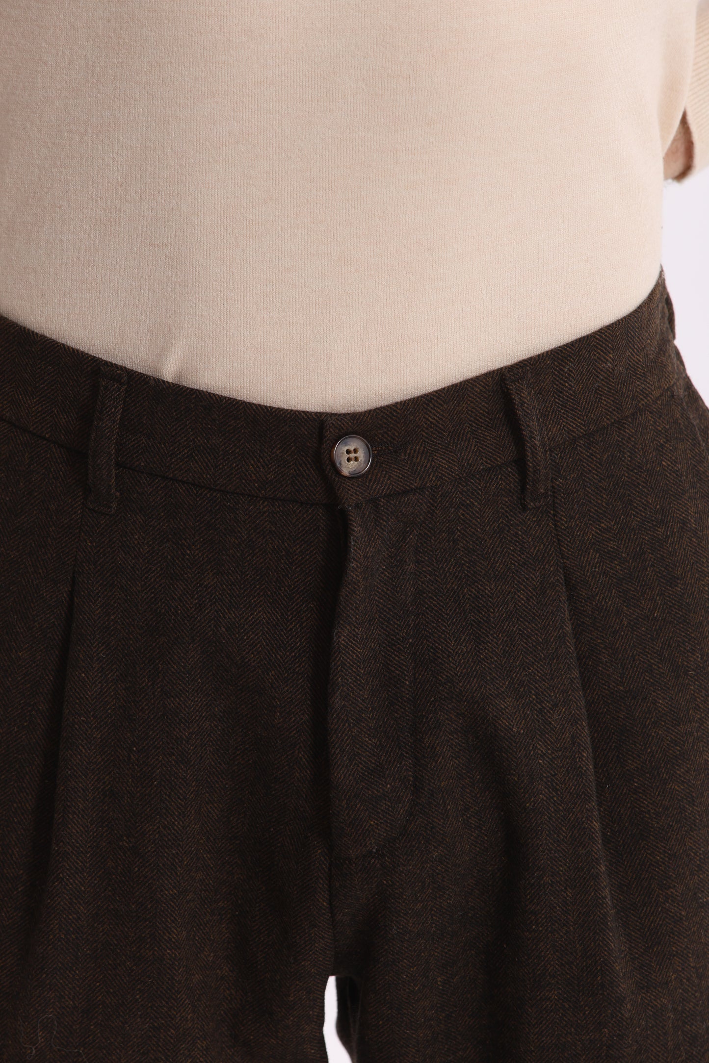 PANTALONI IN MISTO LANA