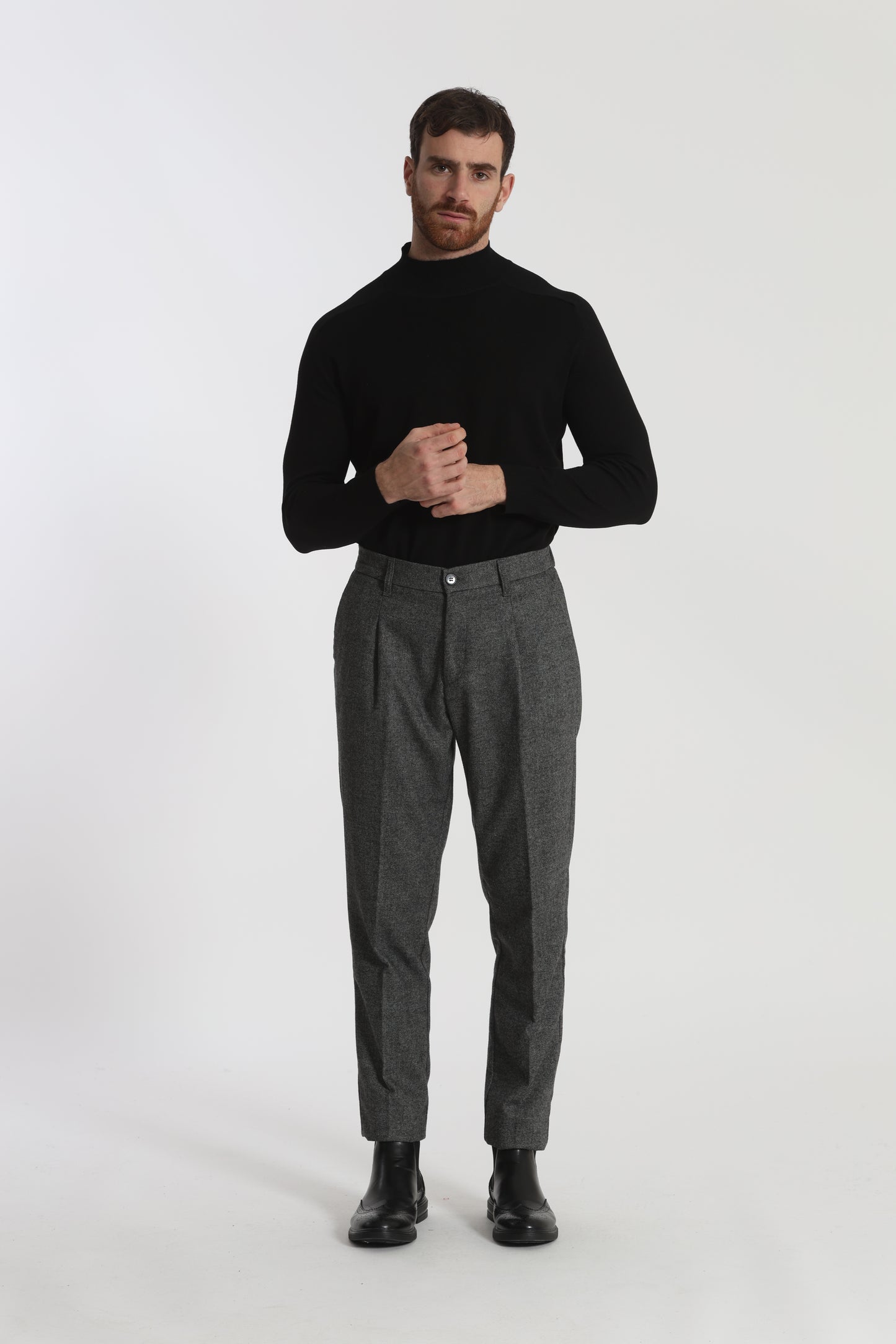PANTALONI IN MISTO LANA