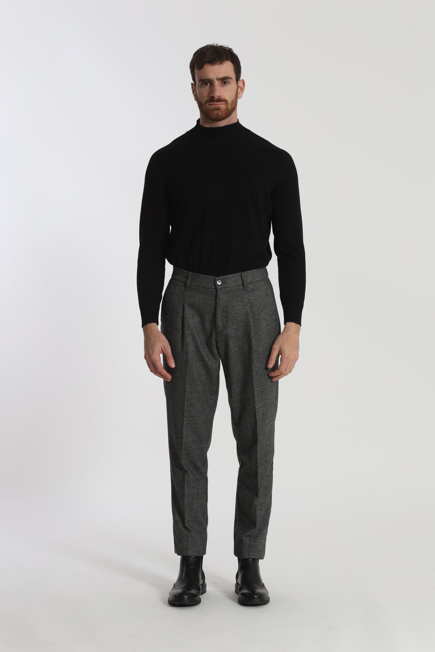 PANTALONI IN MISTO LANA