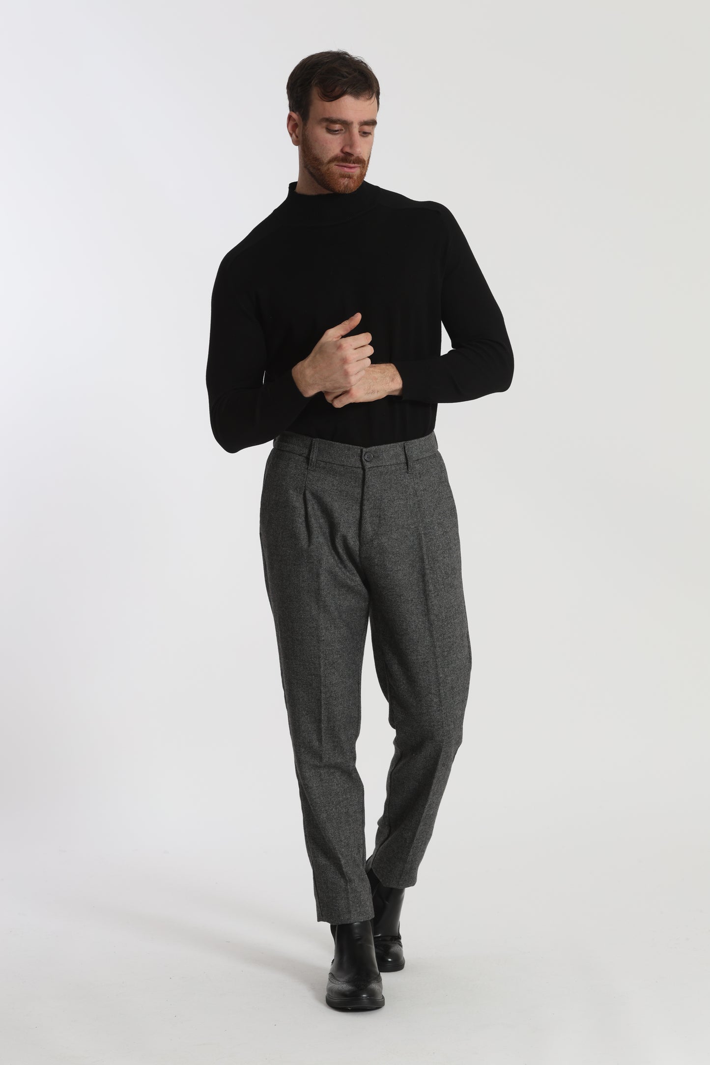 PANTALONI IN MISTO LANA