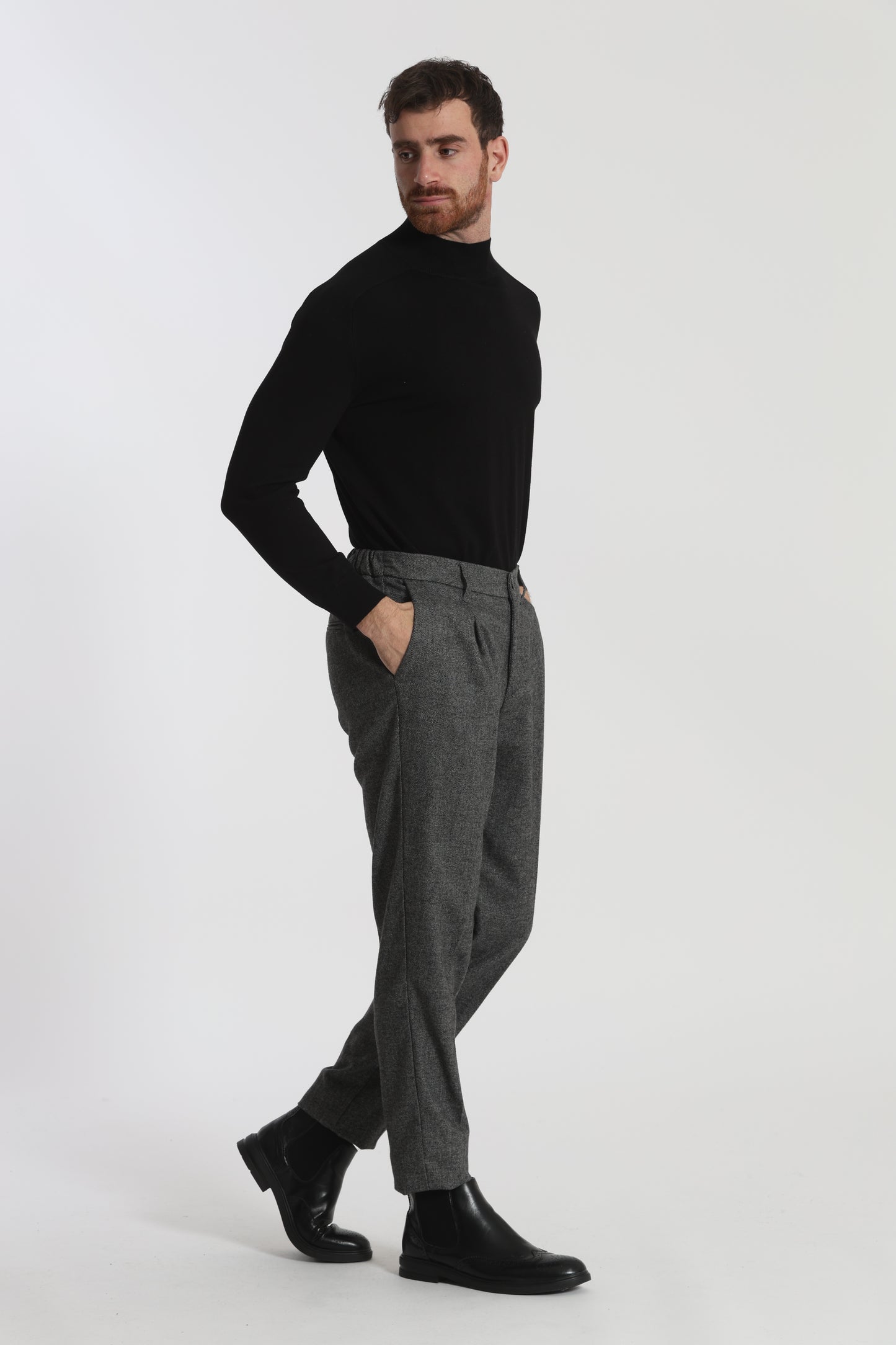 PANTALONI IN MISTO LANA