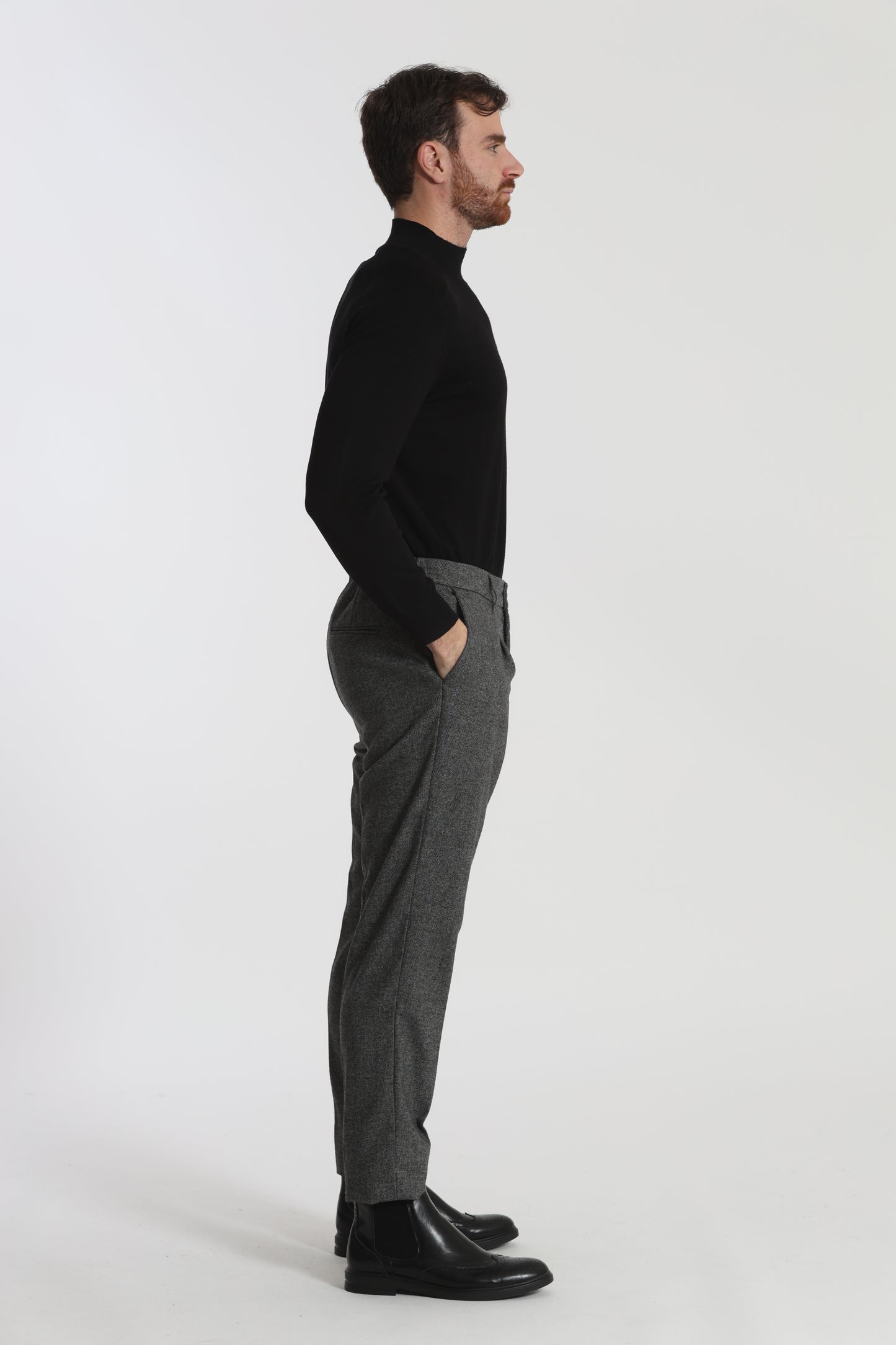 PANTALONI IN MISTO LANA
