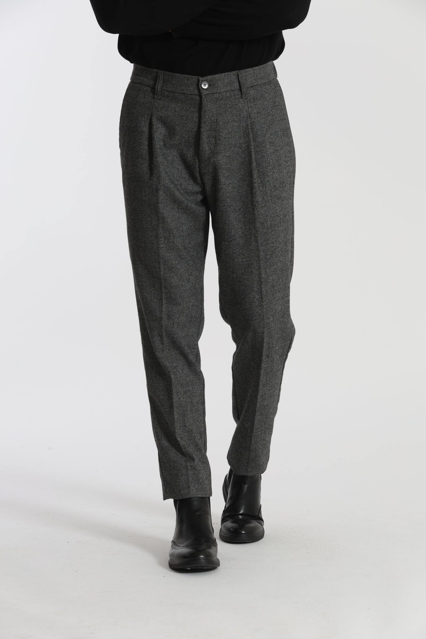 PANTALONI IN MISTO LANA