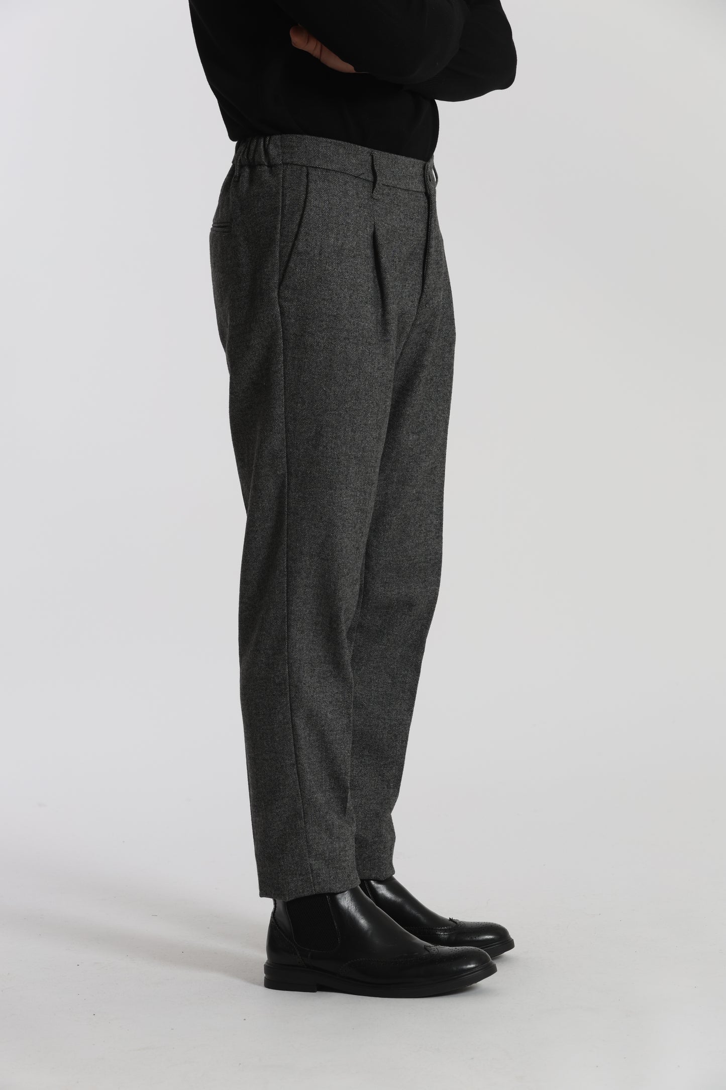 PANTALONI IN MISTO LANA