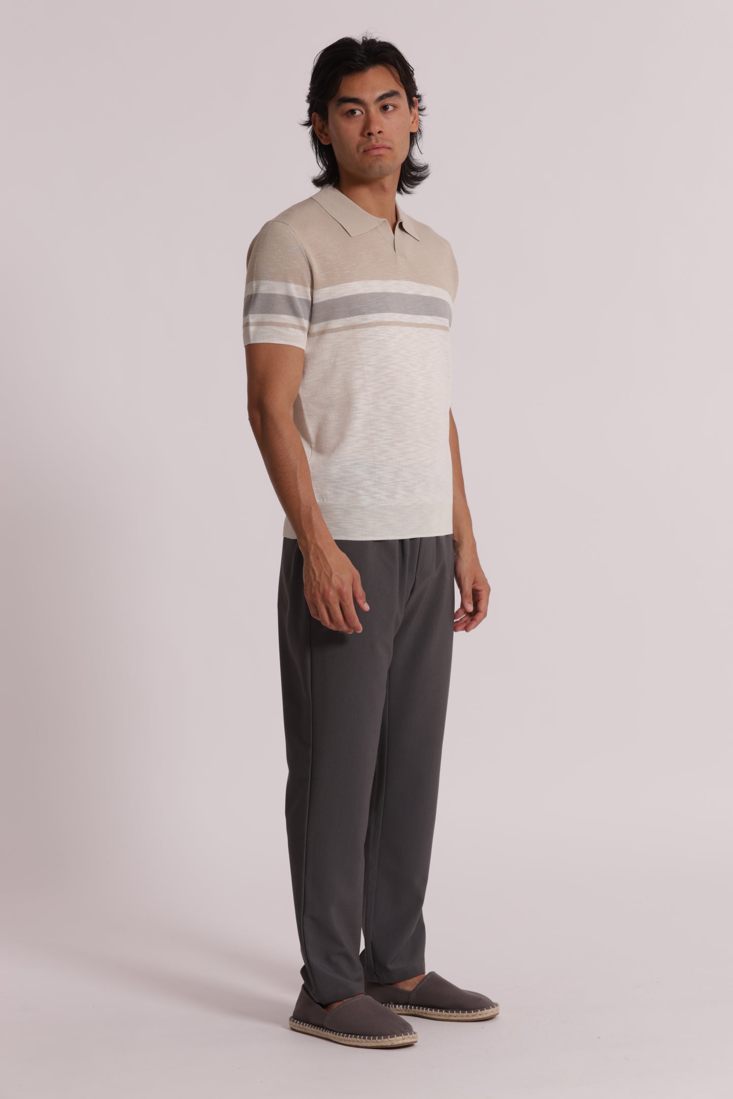 POLO IN MAGLIA LEGGERA RIGATA