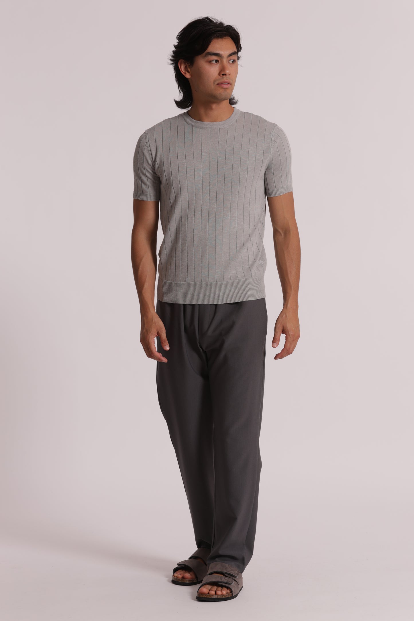 MAGLIA GIROCOLLO COSTA PIATTA