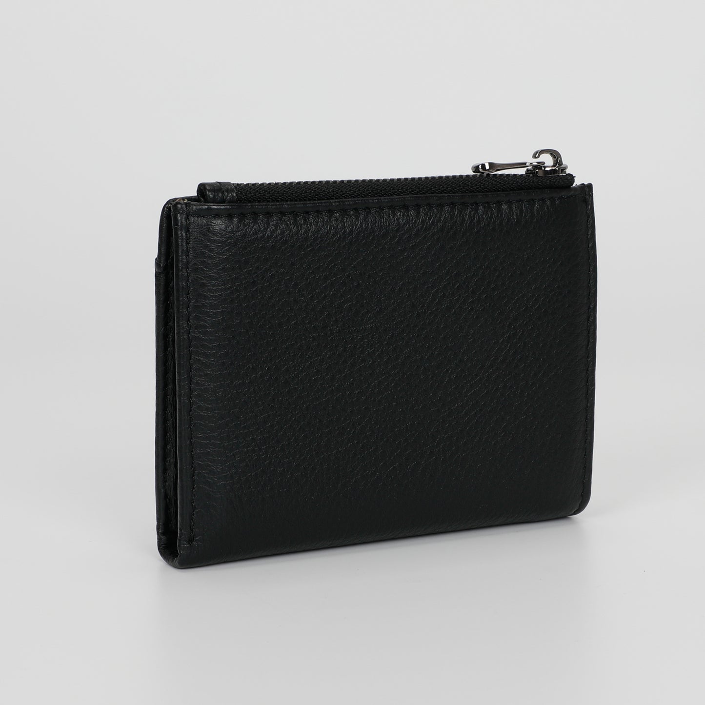 PORTAFOGLIO MINI CON ZIP IN PELLE