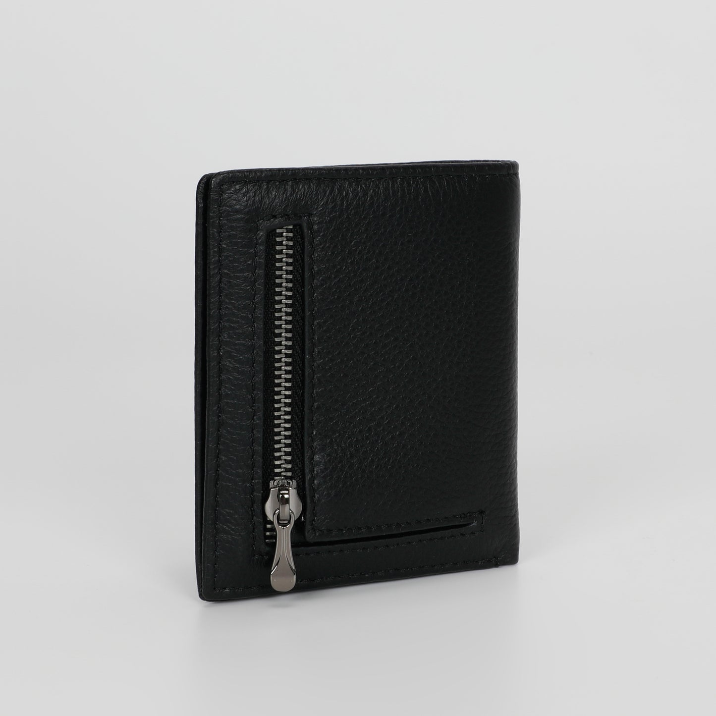 PORTAFOGLIO MINI CON ZIP IN PELLE