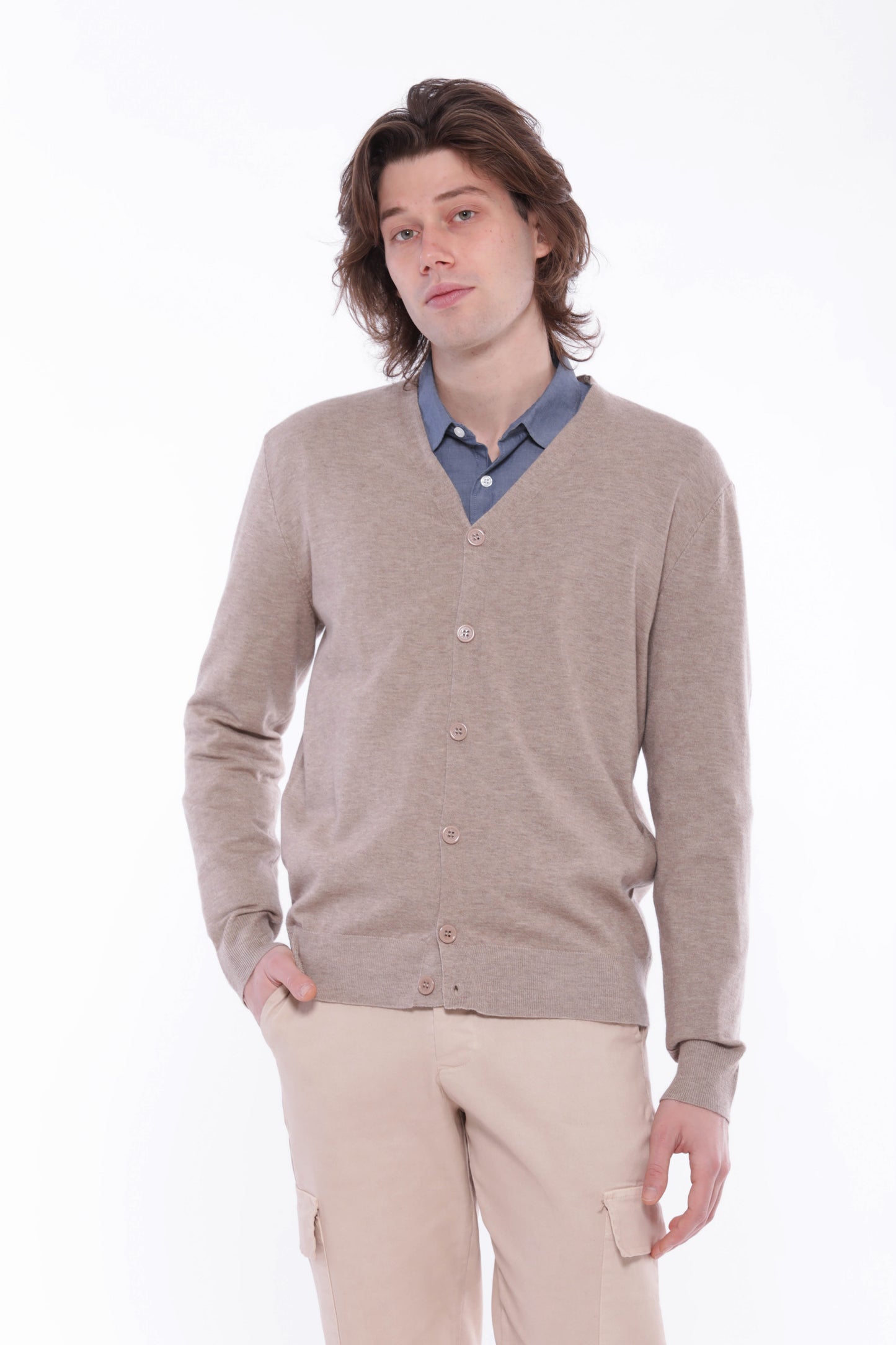 MAGLIA CARDIGAN MANO CASHMERE