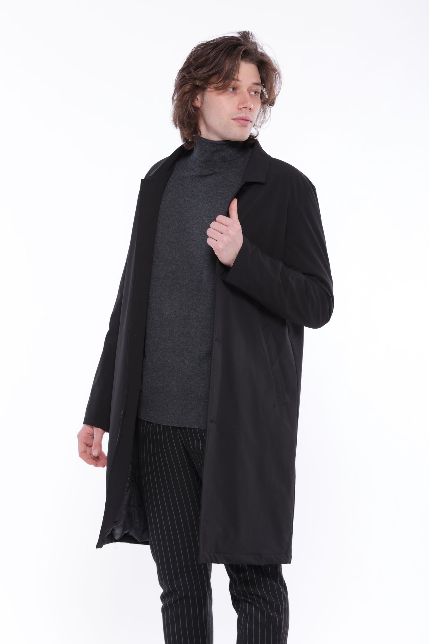 TRENCH IN NYLON IMBOTTITO