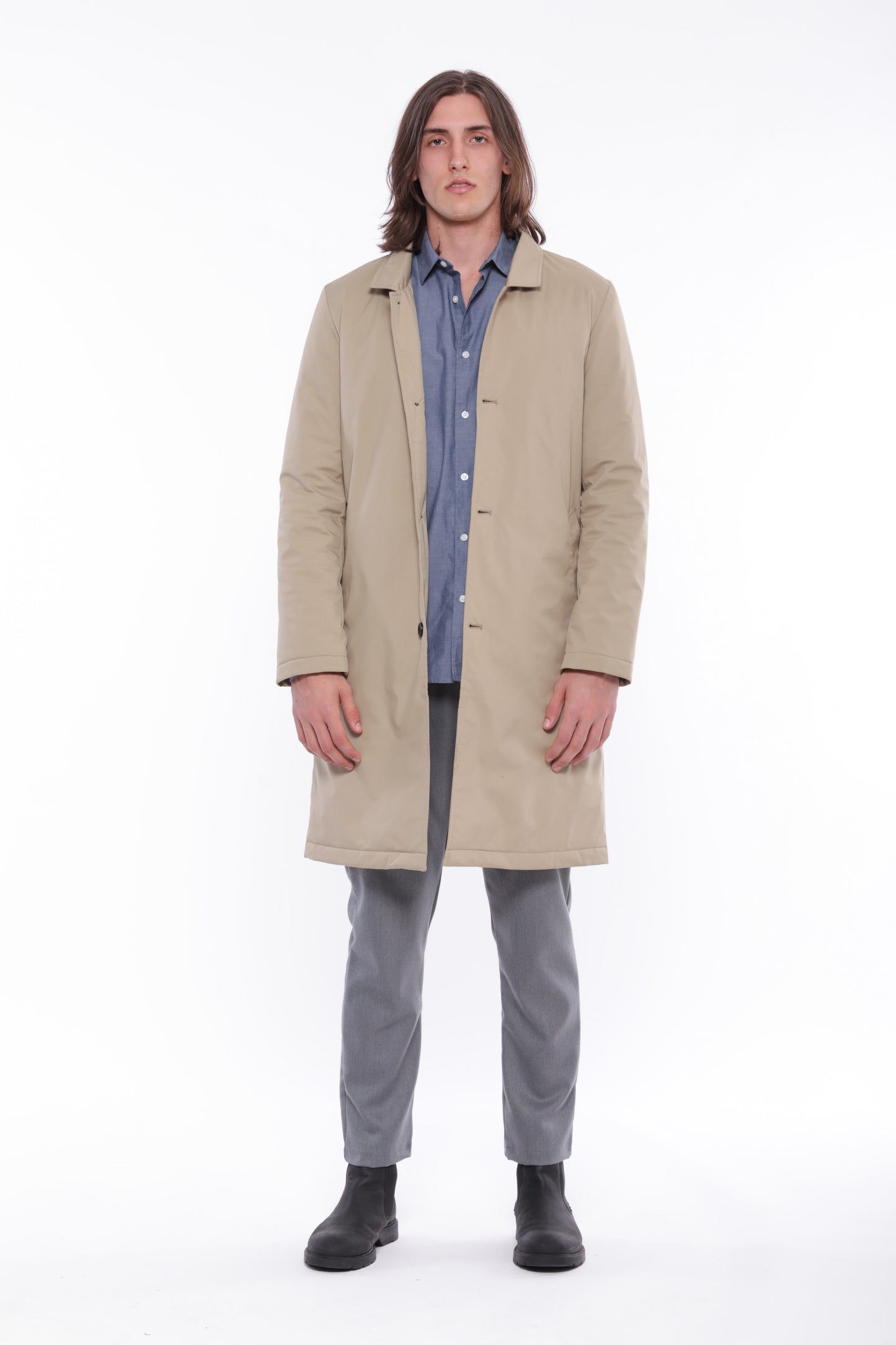 TRENCH IN NYLON IMBOTTITO