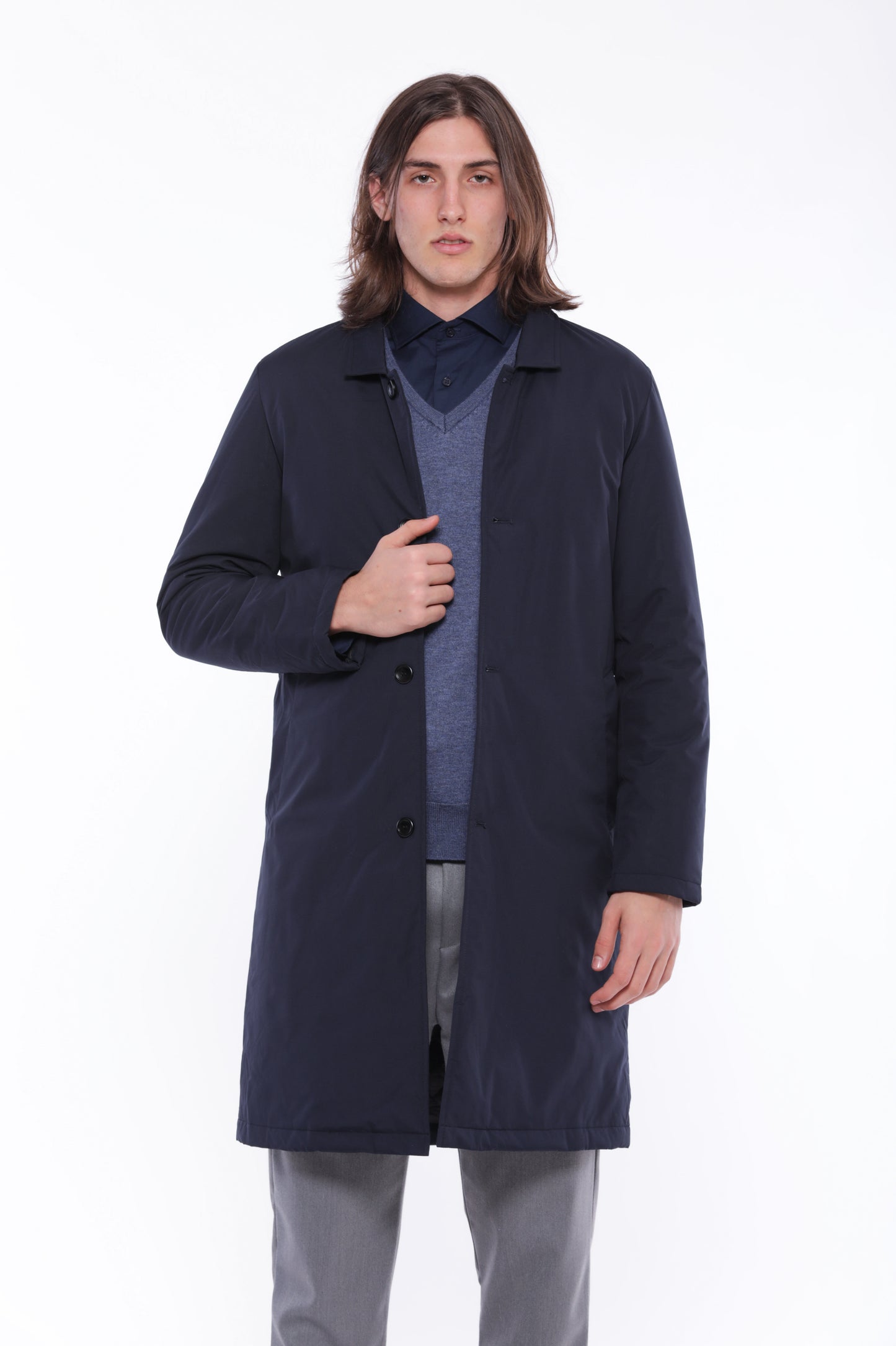 TRENCH IN NYLON IMBOTTITO