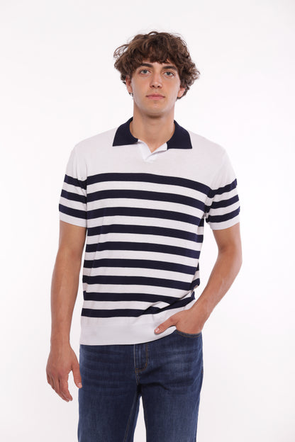 POLO IN MAGLIA A RIGHE