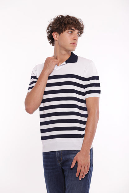 POLO IN MAGLIA A RIGHE
