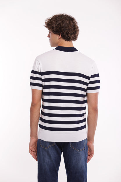 POLO IN MAGLIA A RIGHE