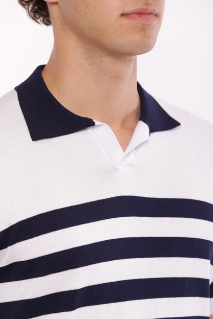 POLO IN MAGLIA A RIGHE