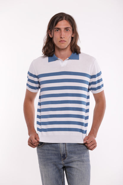 POLO IN MAGLIA A RIGHE