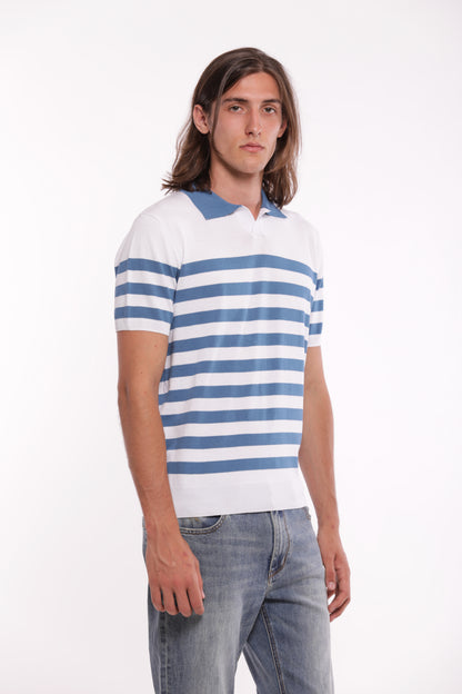 POLO IN MAGLIA A RIGHE