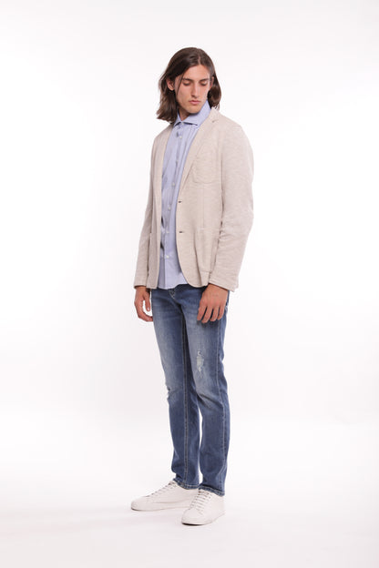 JEANS SLIM FIT CON STRAPPI