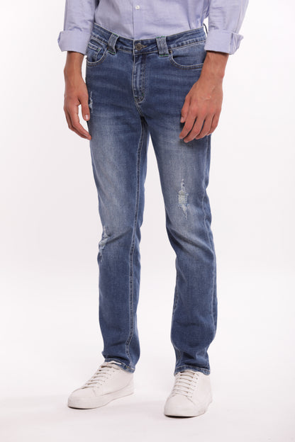 JEANS SLIM FIT CON STRAPPI