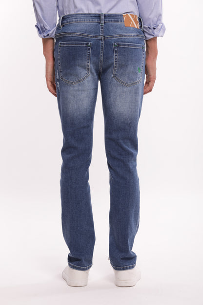 JEANS SLIM FIT CON STRAPPI