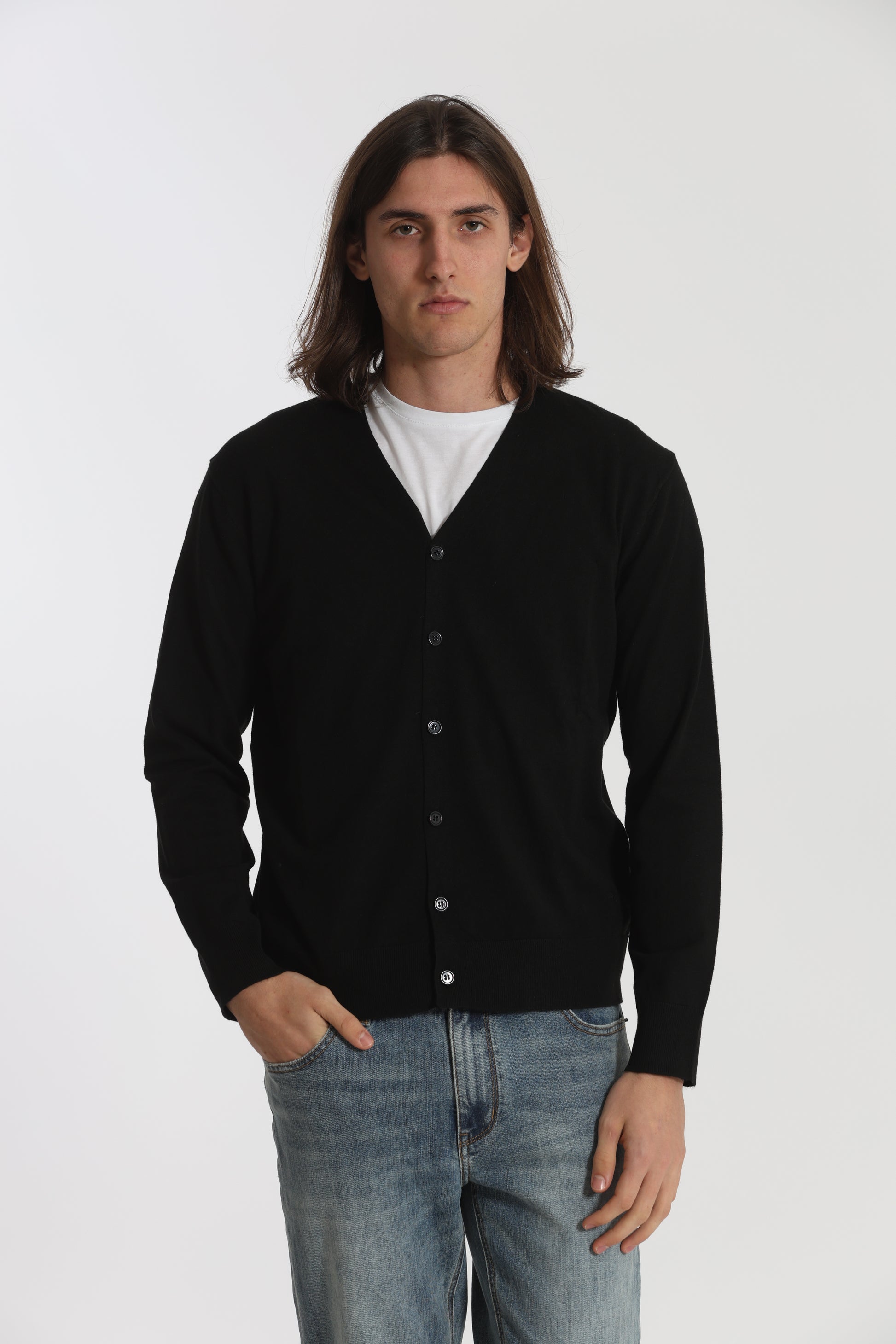 MAGLIA CARDIGAN MANO CASHMERE