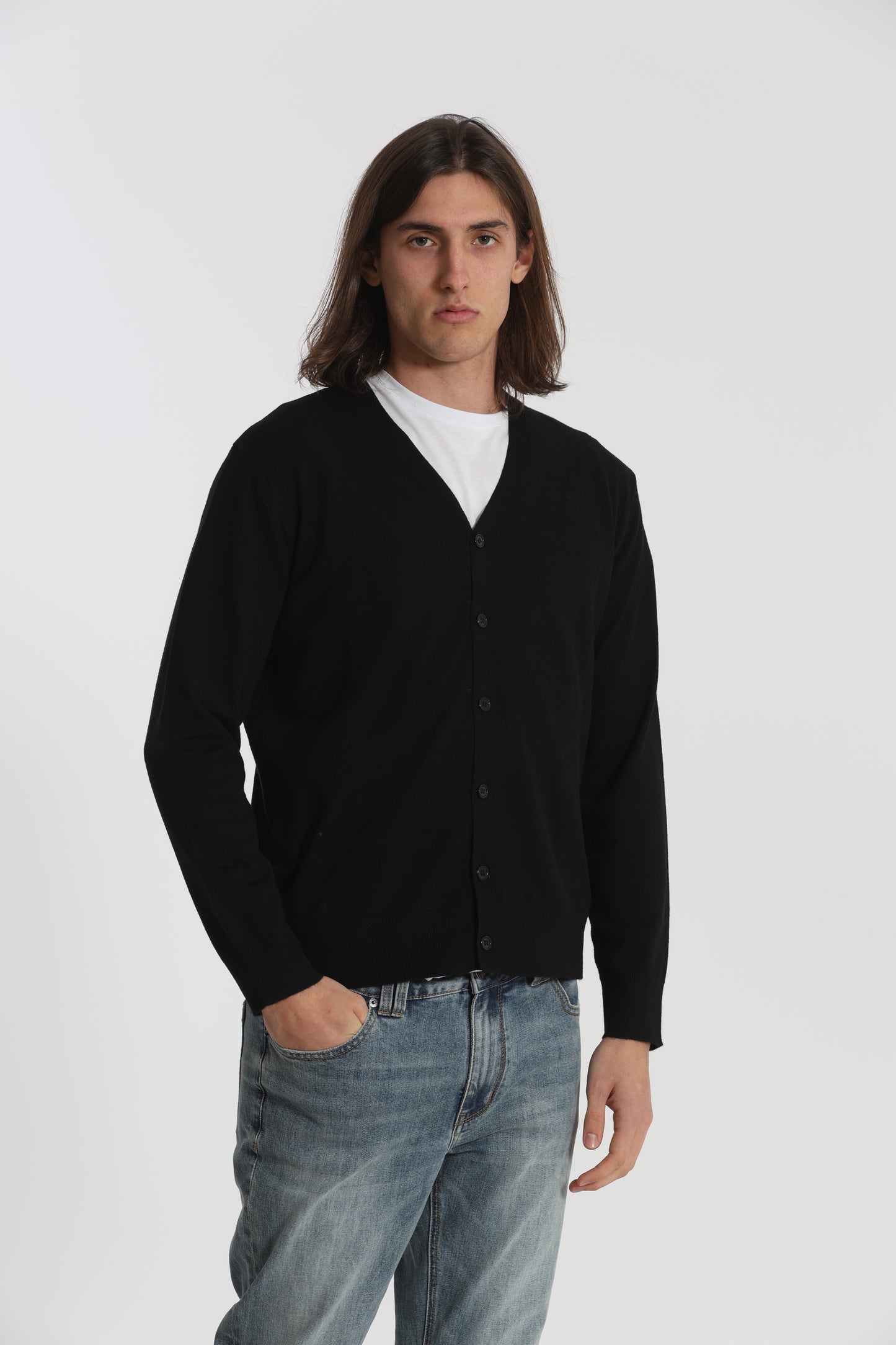 MAGLIA CARDIGAN MANO CASHMERE