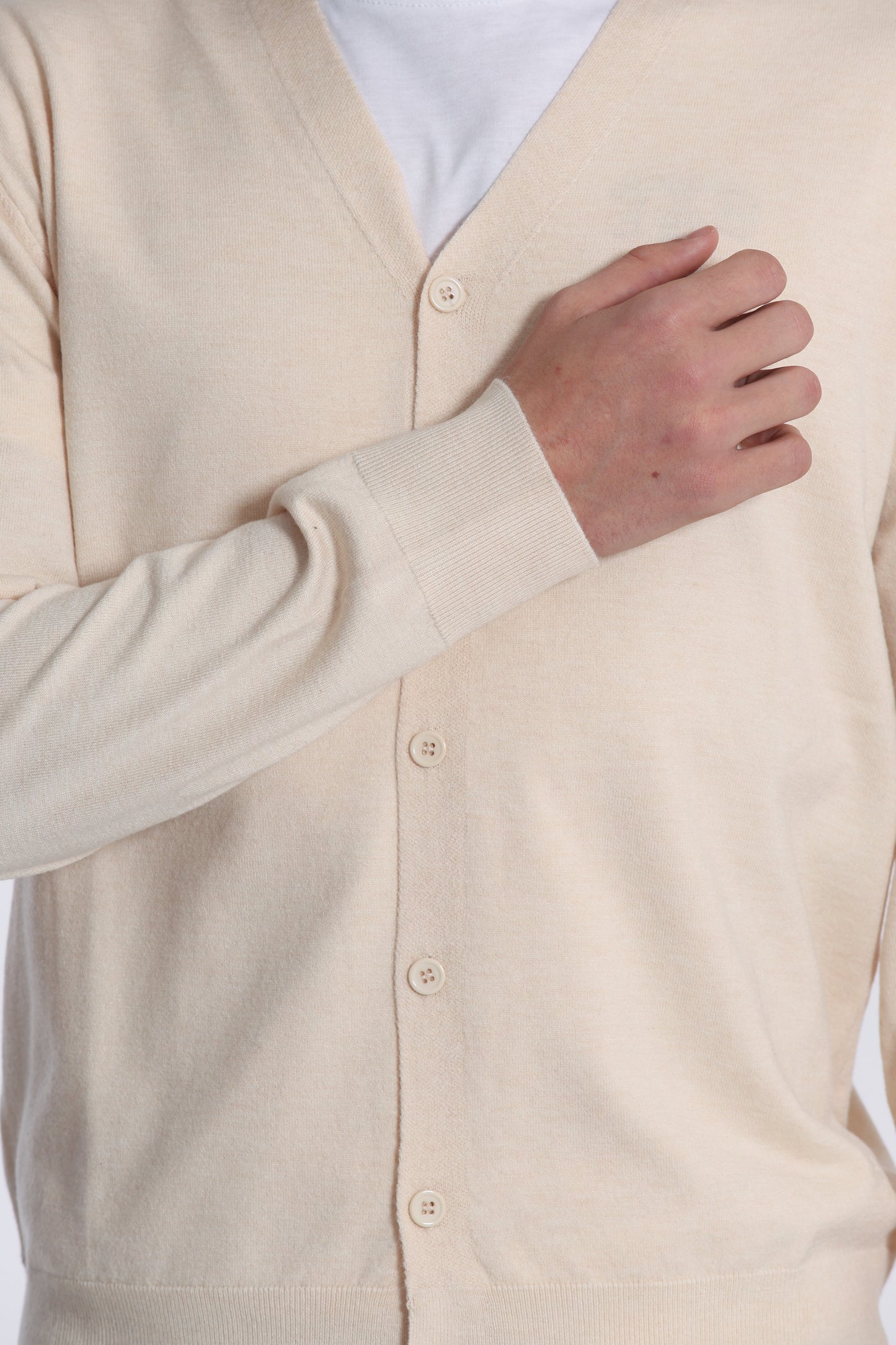 MAGLIA CARDIGAN MANO CASHMERE
