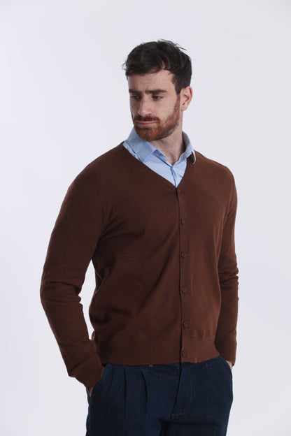 MAGLIA CARDIGAN MANO CASHMERE