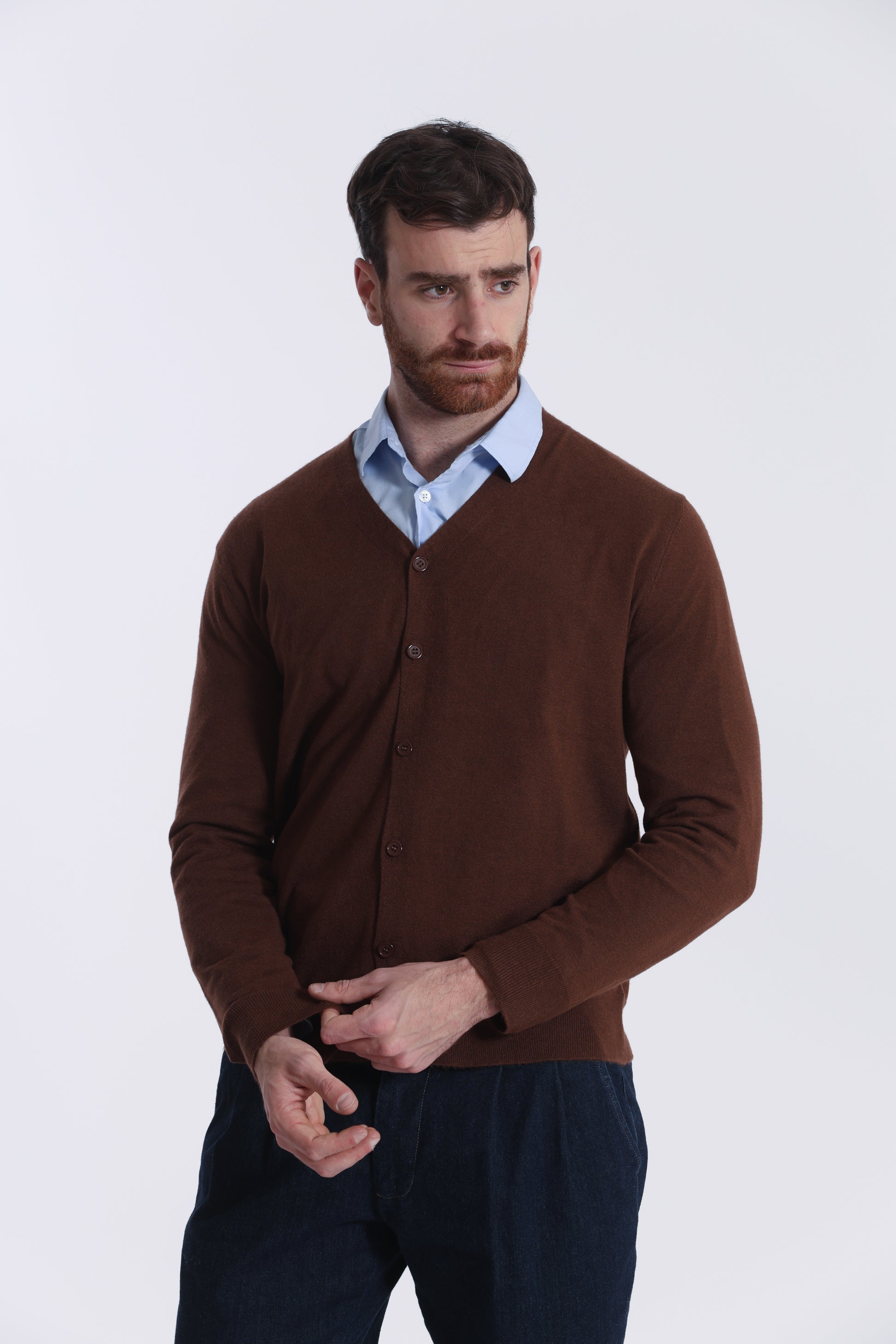 MAGLIA CARDIGAN MANO CASHMERE