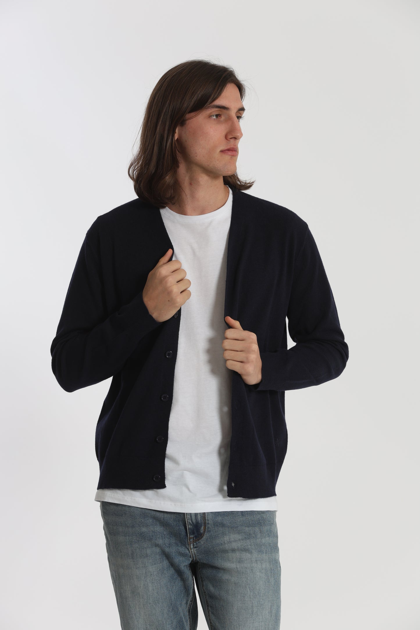 MAGLIA CARDIGAN MANO CASHMERE