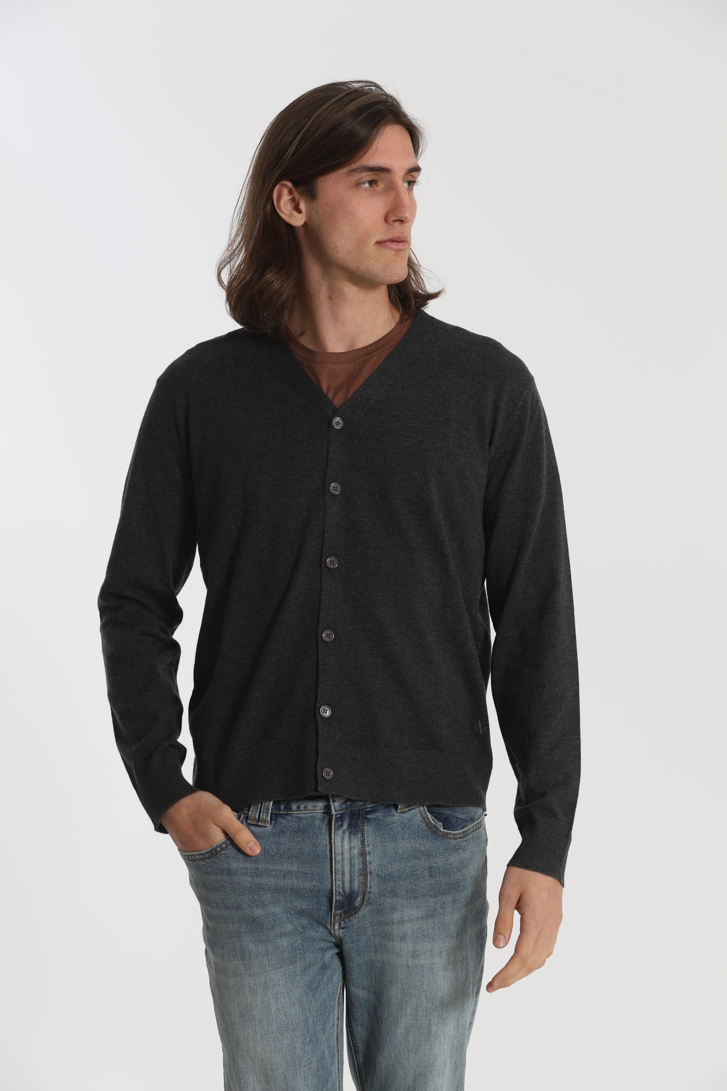 MAGLIA CARDIGAN MANO CASHMERE