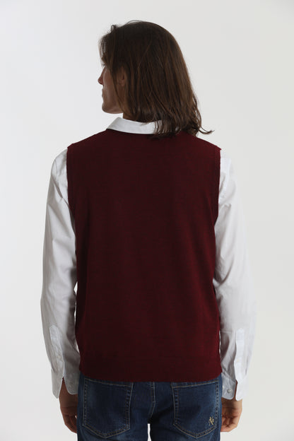GILET IN MAGLIA MANO CASHMERE