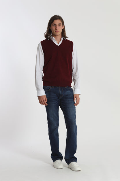 GILET IN MAGLIA MANO CASHMERE
