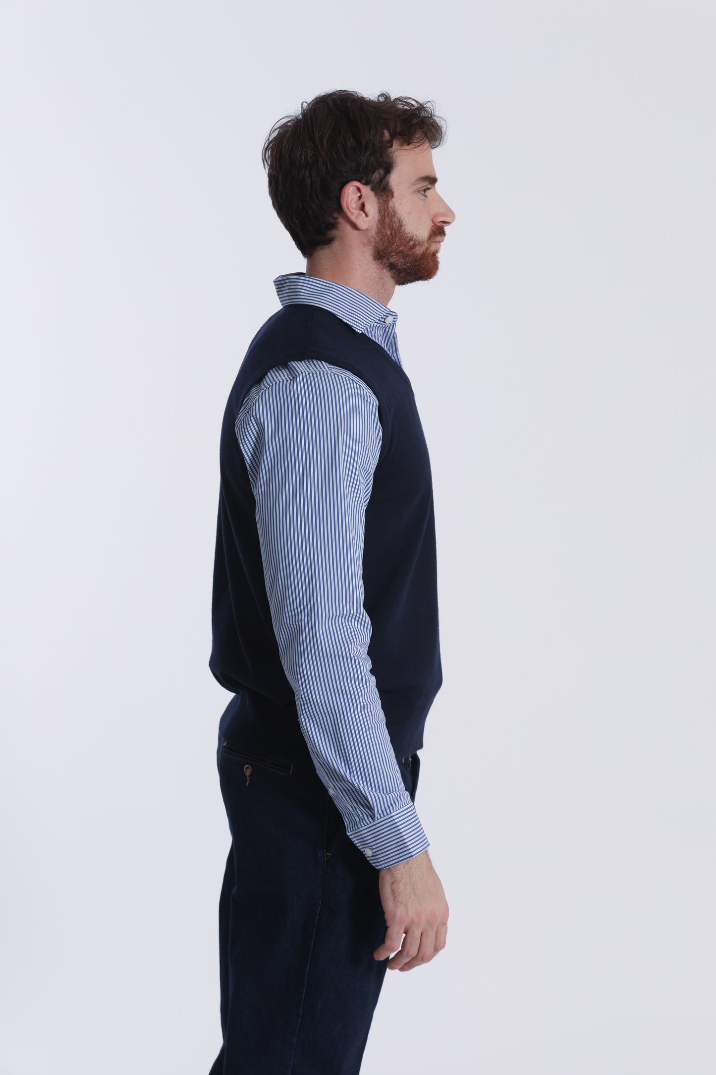 GILET IN MAGLIA MANO CASHMERE