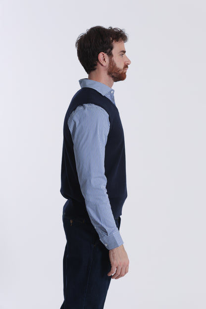 GILET IN MAGLIA MANO CASHMERE