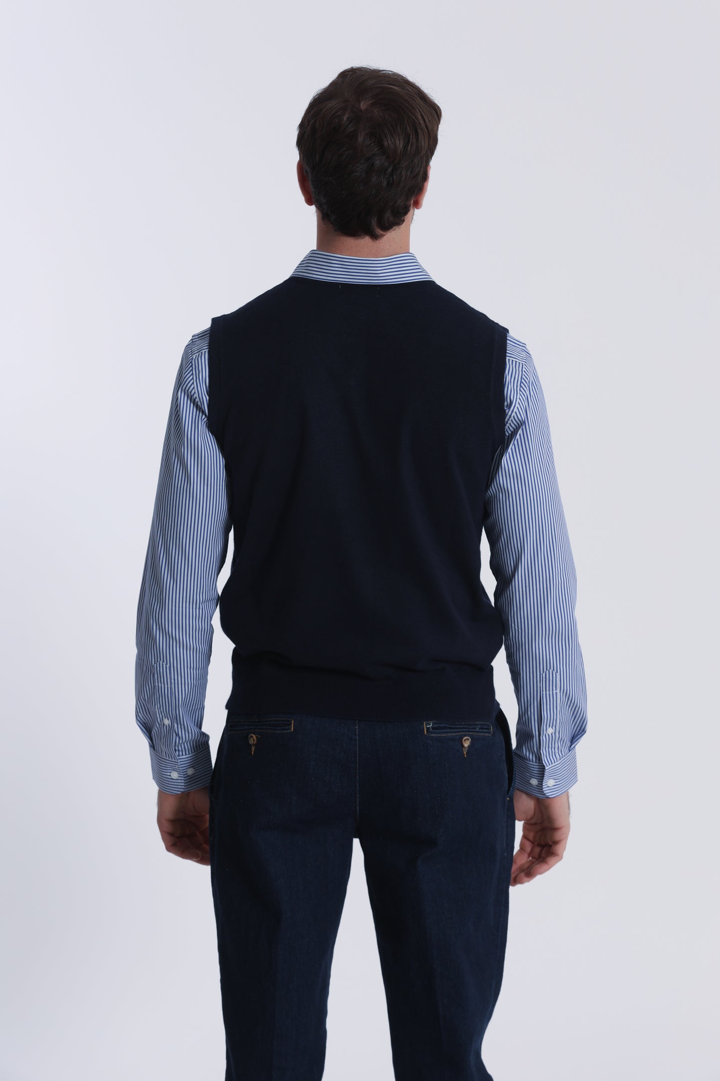 GILET IN MAGLIA MANO CASHMERE