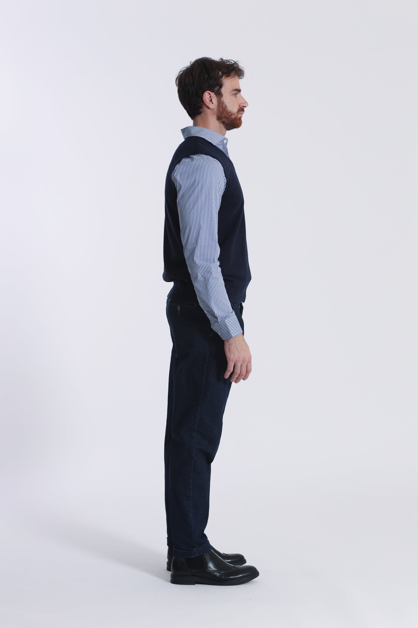 GILET IN MAGLIA MANO CASHMERE