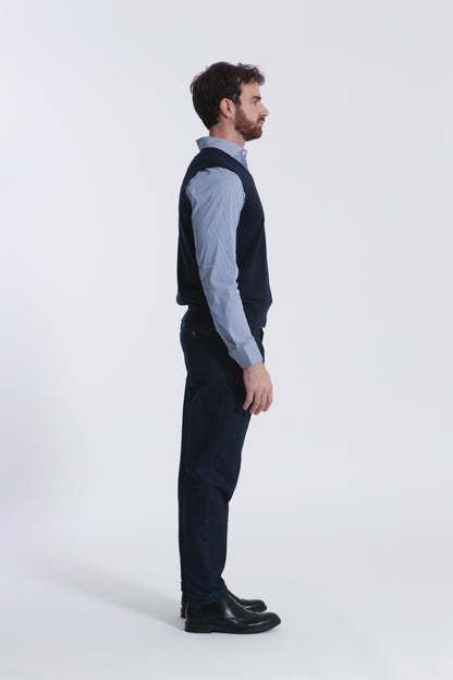 GILET IN MAGLIA MANO CASHMERE