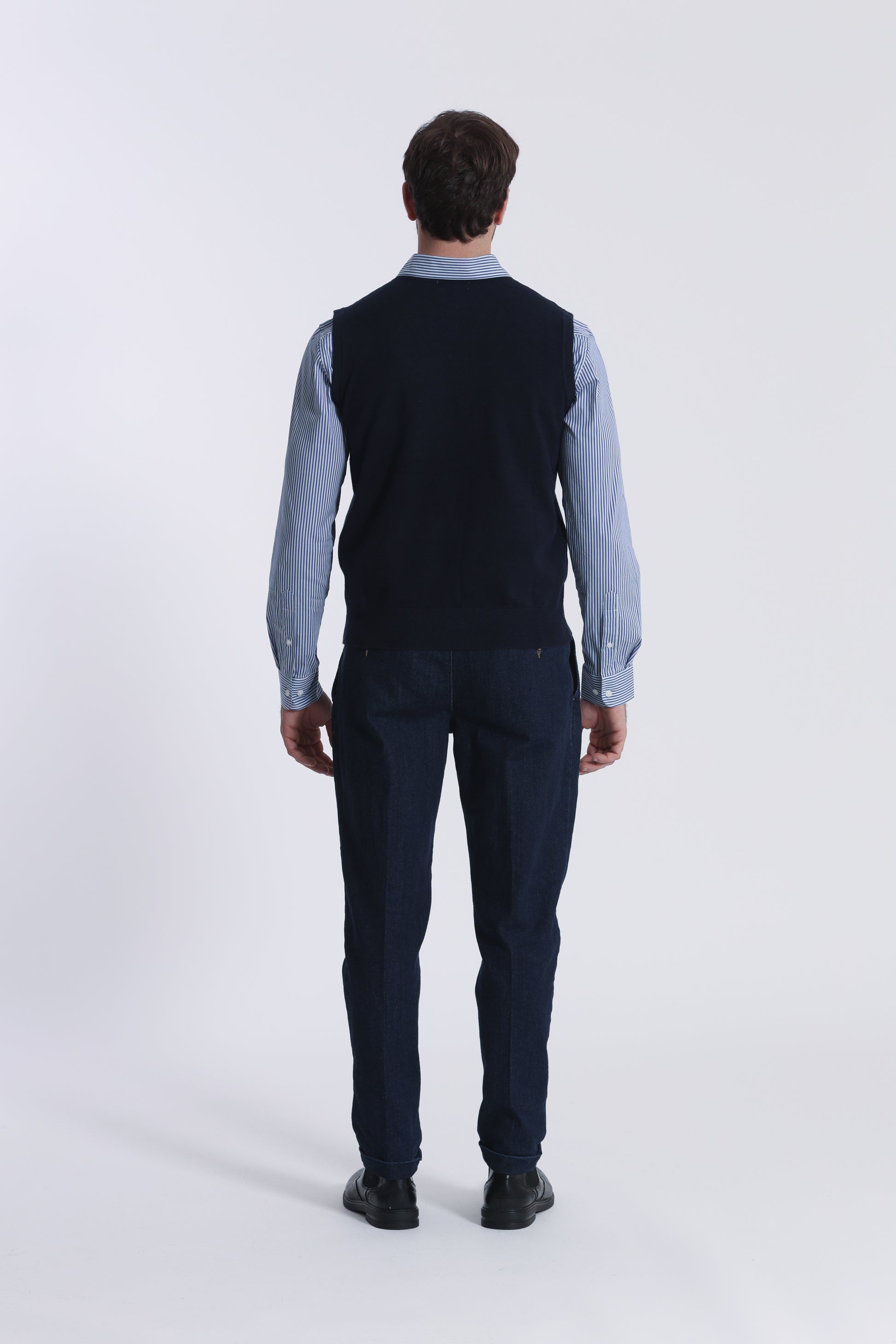 GILET IN MAGLIA MANO CASHMERE