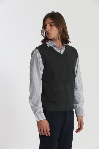 GILET IN MAGLIA MANO CASHMERE