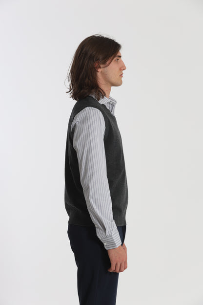 GILET IN MAGLIA MANO CASHMERE