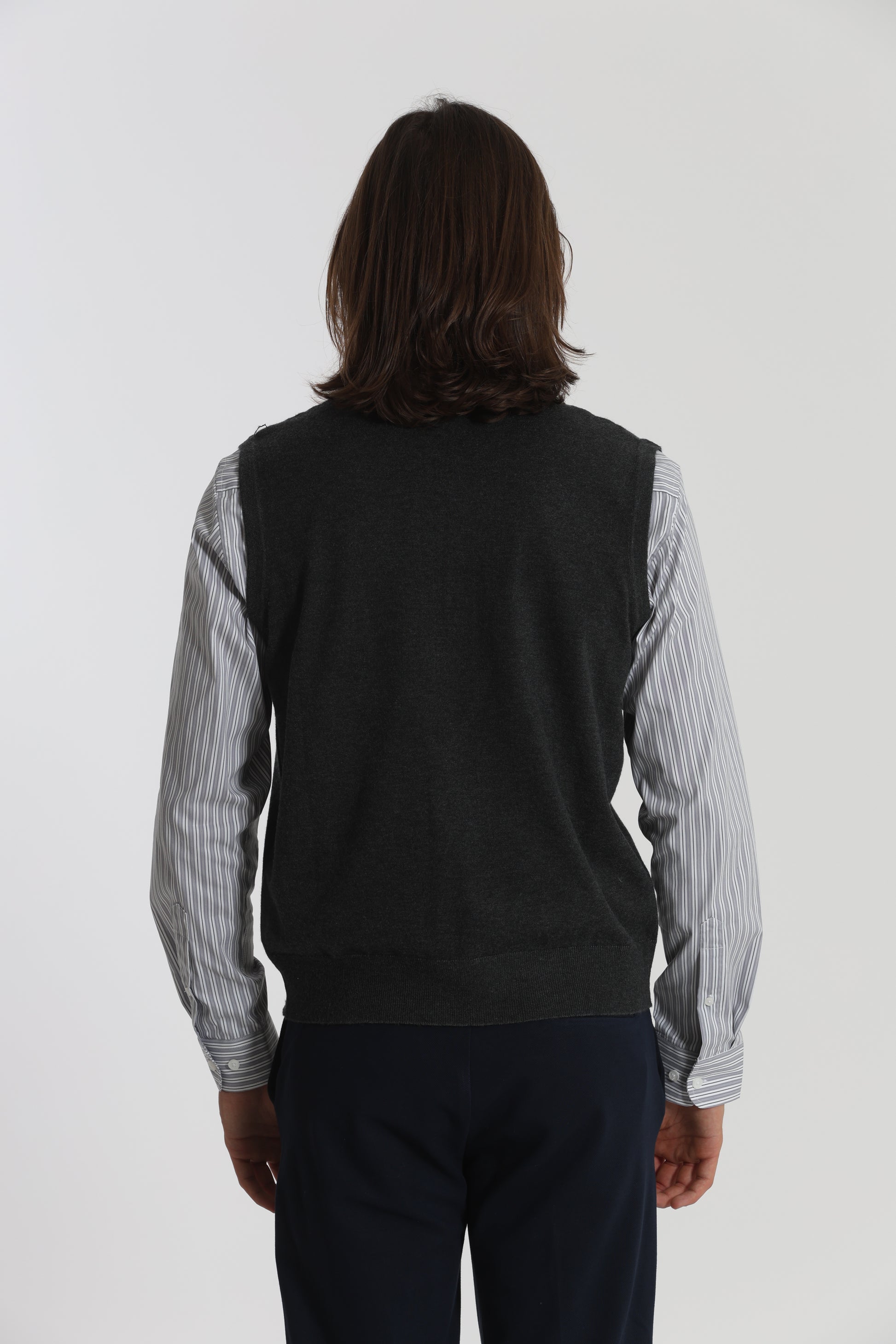 GILET IN MAGLIA MANO CASHMERE