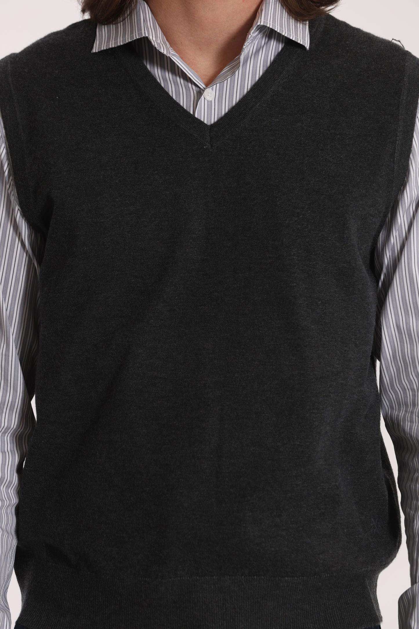 GILET IN MAGLIA MANO CASHMERE