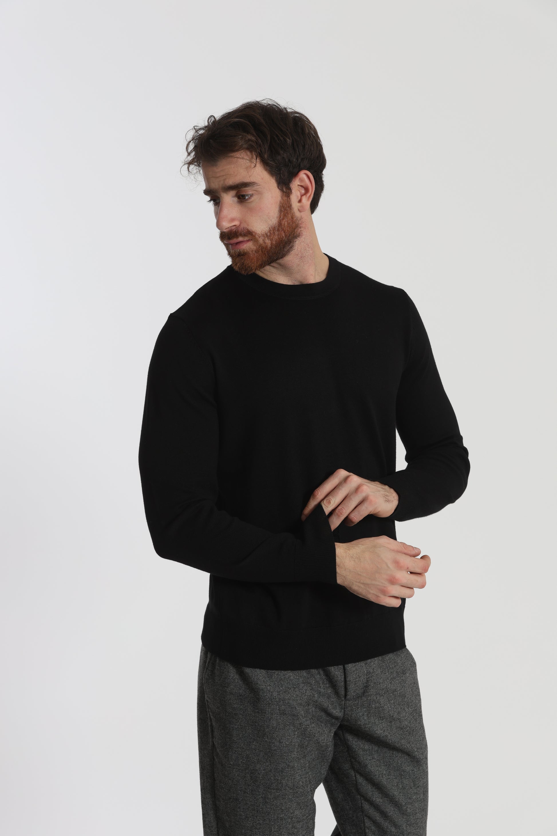 MAGLIA GIROCOLLO BASICA