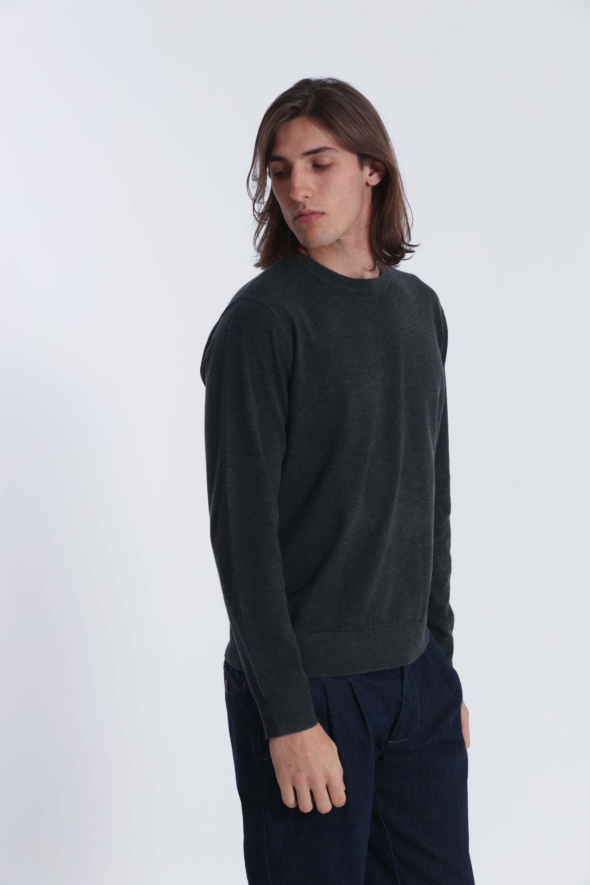 MAGLIA GIROCOLLO BASICA