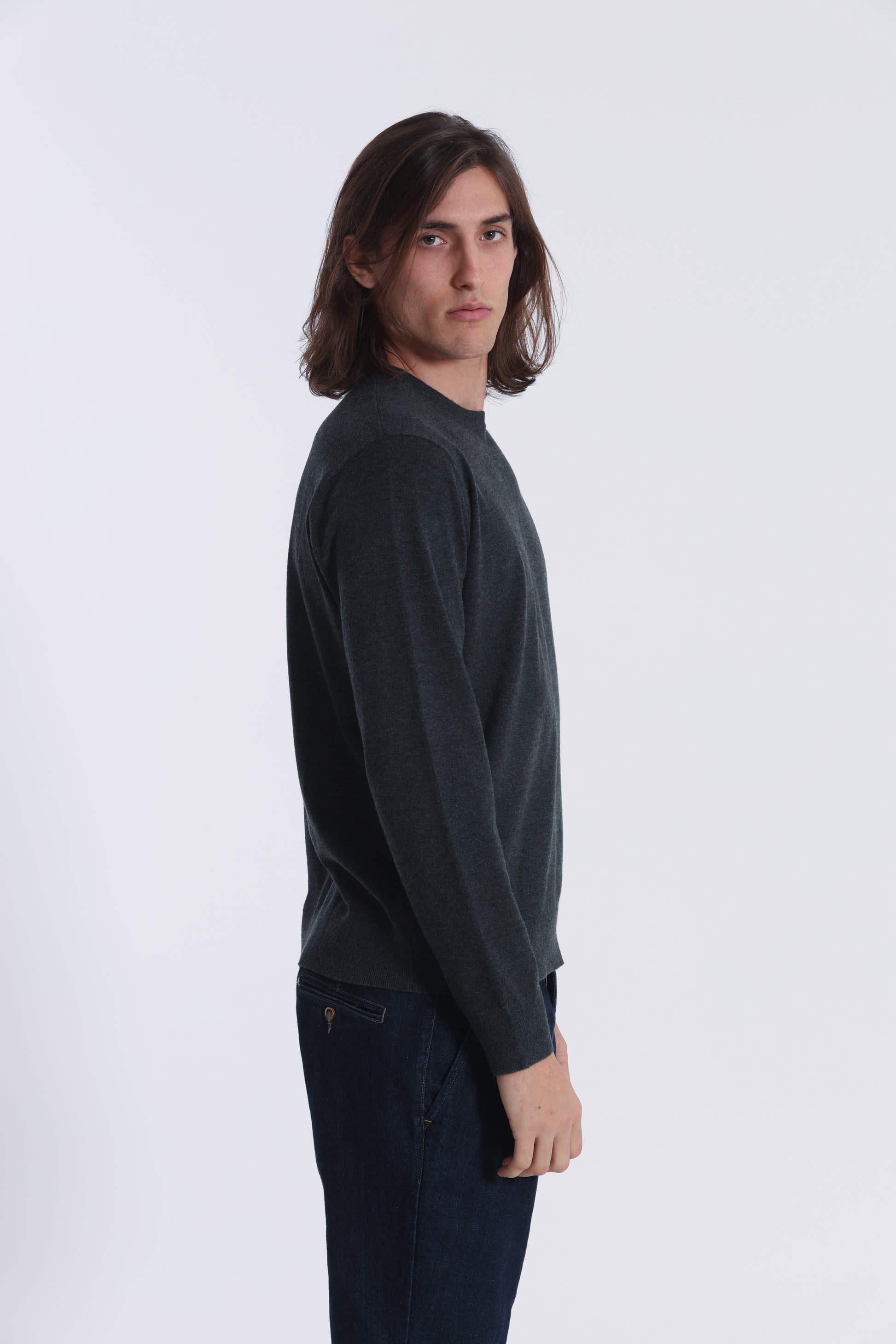 MAGLIA GIROCOLLO BASICA