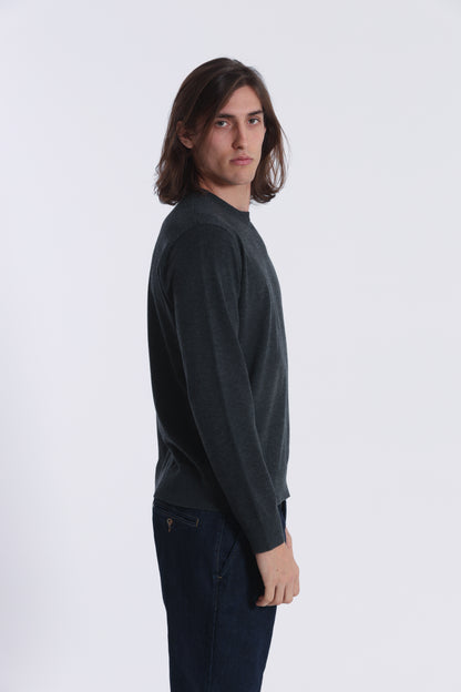 MAGLIA GIROCOLLO BASICA