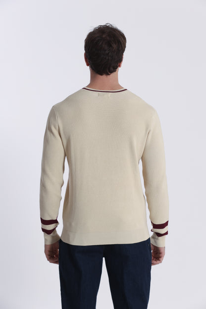 MAGLIA GIROCOLLO BICOLOR