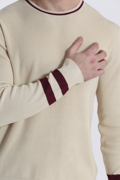 MAGLIA GIROCOLLO BICOLOR